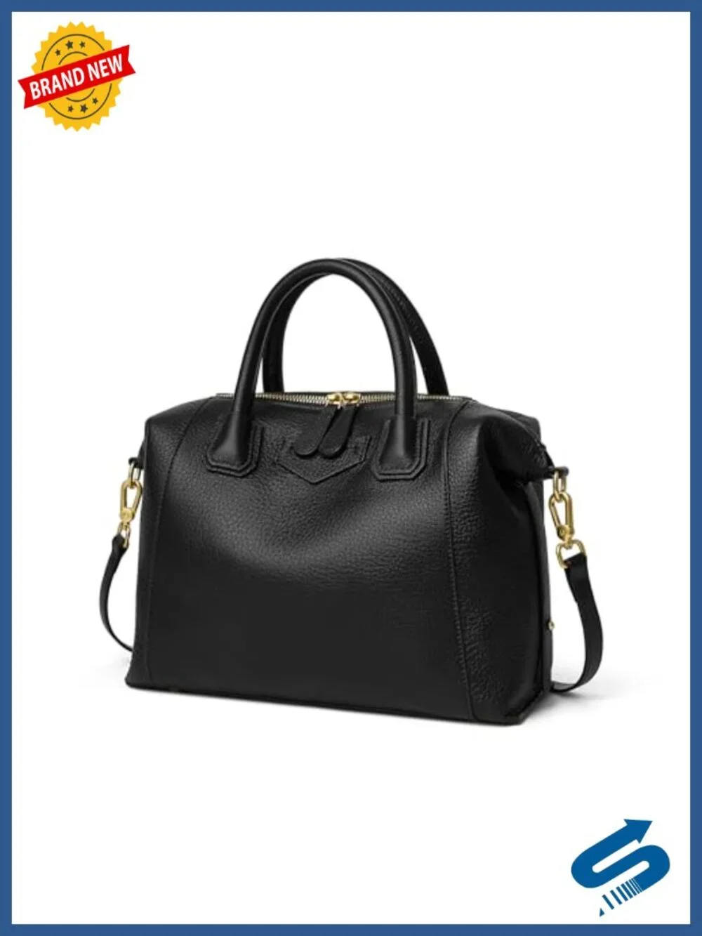 Genuine Leather Satchel Purse Top Handle Tote Bag Crossbody